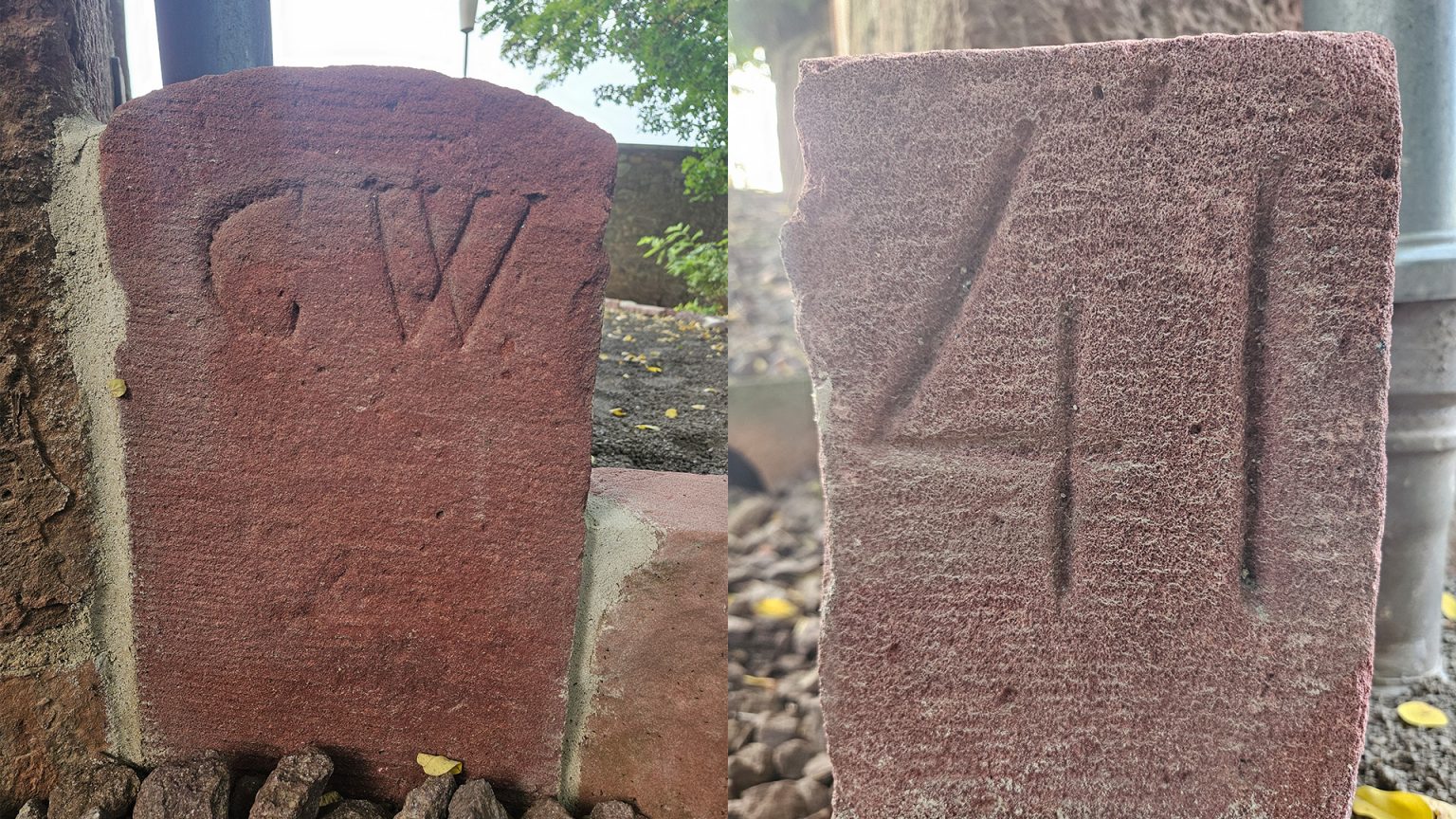 1. Grenzstein aus den Buchertsgräben