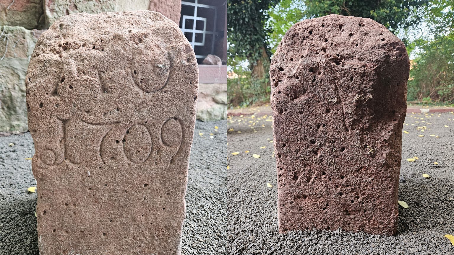 3. Grenzstein Mosbach „In der Made“ (1709)