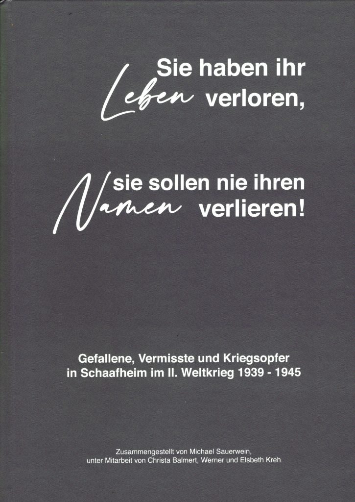Sie haben ihr Leben Verloren. Nie sollen sie ihr ihren Namen verlieren!